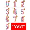 [Hare.D]現貨 40吋玫瑰金 漸變色 數字皇冠 氣球套裝 周年慶 生日 派對 裝飾 數字氣球 場地佈置 慶生 宴會-規格圖11