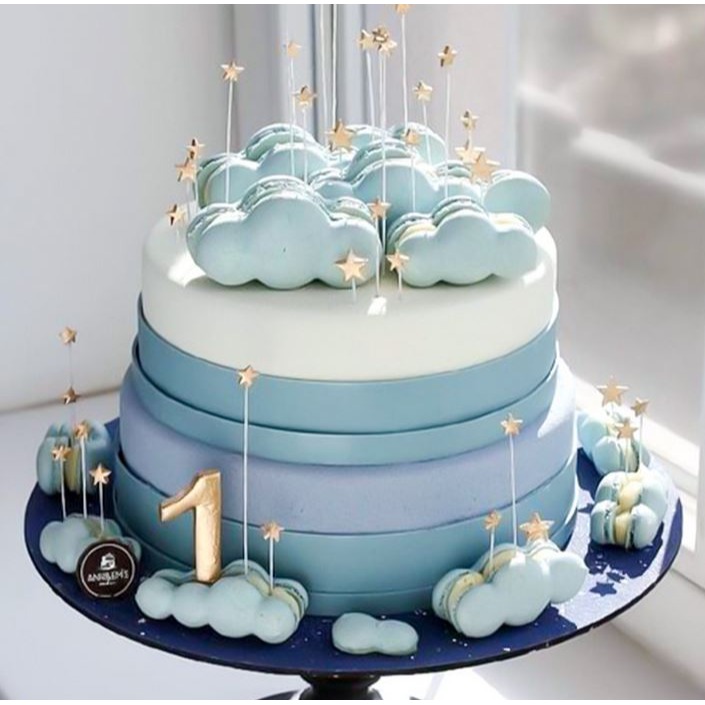 [Hare.D]5入蛋糕 插牌 星星插牌 佈置蛋糕 裝飾 生日蛋糕 節慶 裝飾 插牌 生日快樂-細節圖4