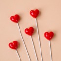 [Hare.D]現貨 愛心 5入插牌 立體亮面 愛心插件 蛋糕裝飾 生日 慶生 母親節 情人節-規格圖6