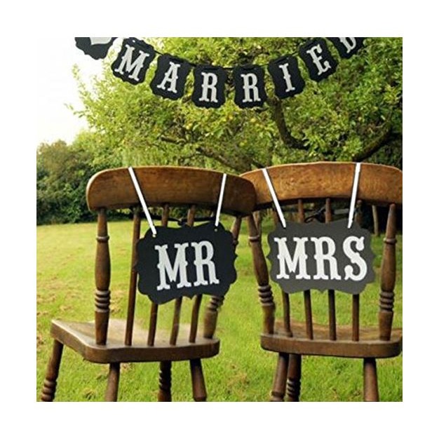 [Hare.D]現貨 MR MRS 結婚 拍照 道具 新婚 拍攝道具 拍婚紗 結婚擺拍 婚紗道具 MR&MRS-細節圖2