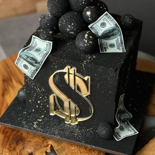 [Hare.D]現貨 錢 符號 $ 蛋糕裝飾 壓克力 有錢 抽錢 烘培裝飾 生日 節慶