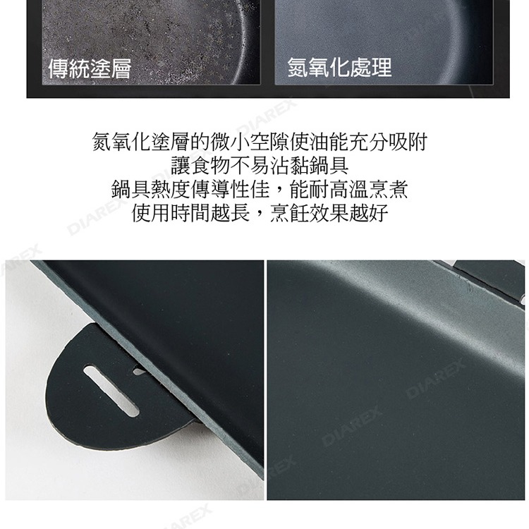 韓國 DADAMA 韓式碳鋼方形煎烤盤 防鏽不沾烤盤 露營烤盤 烤肉盤 韓製燒烤盤 【揪好室】-細節圖7