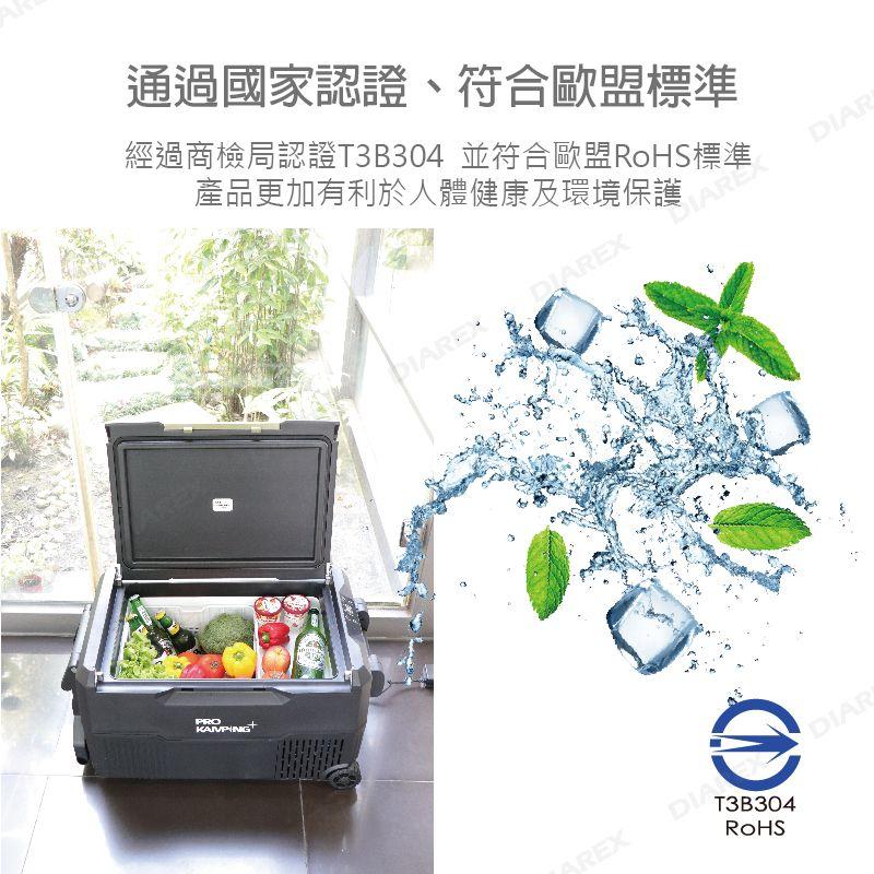 ProKamping 領航家 56L雙槽行動冰箱 行動冰箱 手拉式行動冰箱 露營冰箱 德國壓縮機 【揪好室】-細節圖9