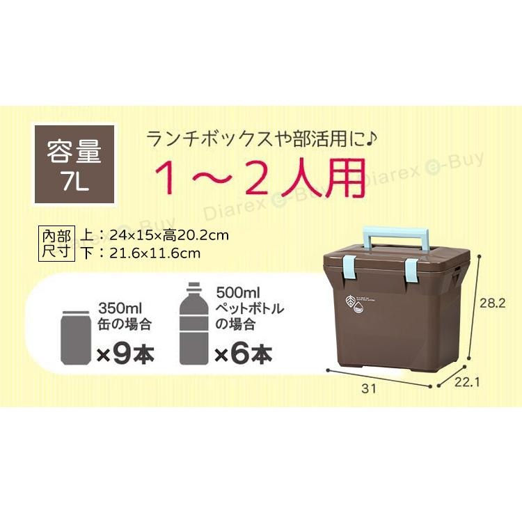 日本Livewell 肩背 手提兩用冰桶7L 日製 戶外 保溫 保冷箱 釣魚箱 露營 野餐 便攜冰桶 【揪好室】-細節圖6
