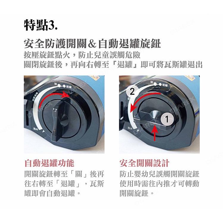 妙管家 鋁合金防風瓦斯爐 3.2KW X3200 PLUS 藍色 附硬盒 攜帶型瓦斯爐 登山爐 卡式爐 【揪好室】-細節圖5