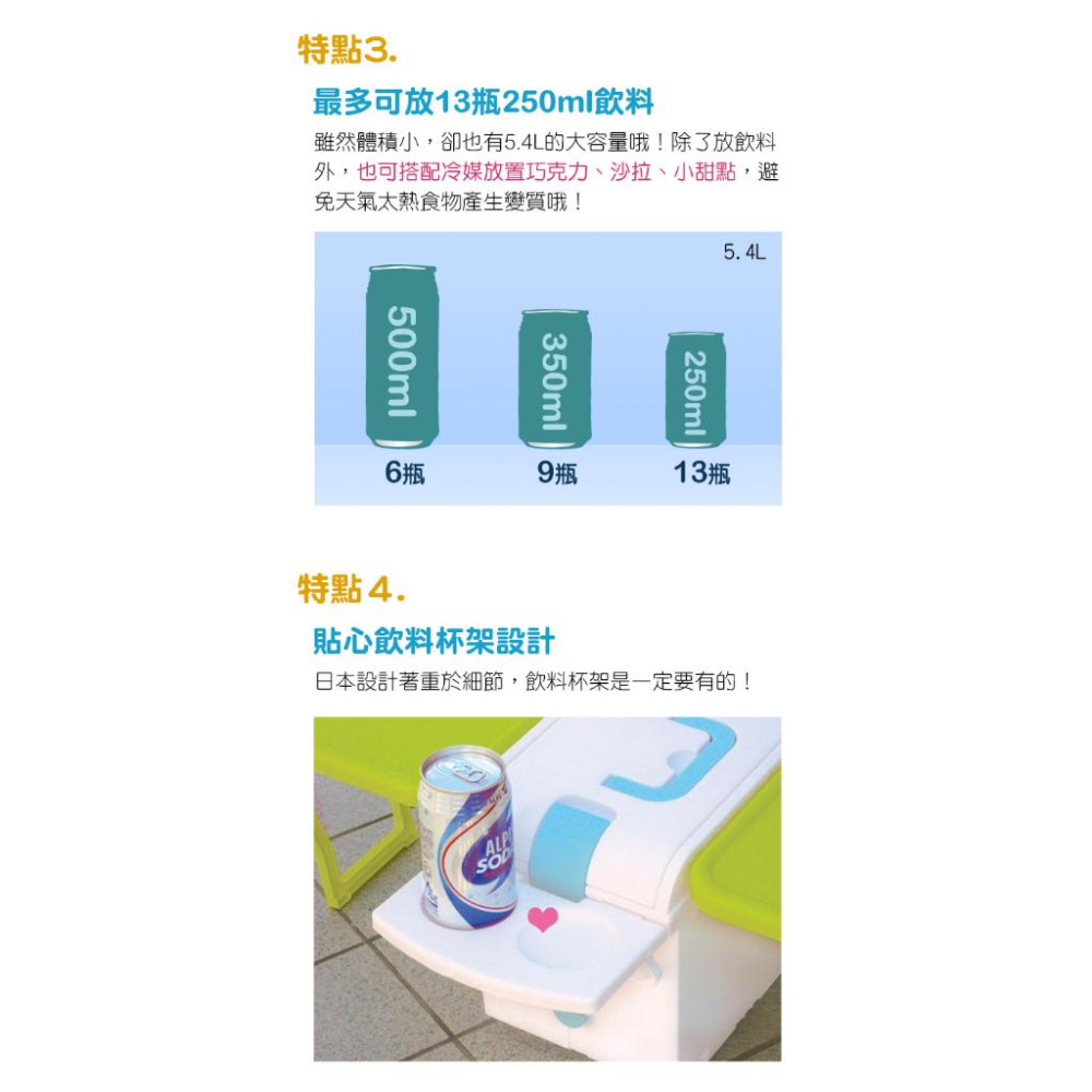 日本 IMOTANI 迷你變形冰桶 5.4L PFW-31 冰桶 保冷 保溫 冷藏箱 保溫箱 冰箱 保鮮 【揪好室】-細節圖5