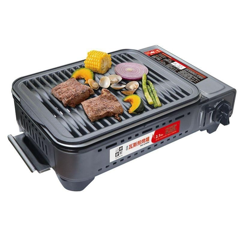 妙管家 MINI 迷你瓦斯煎烤爐 【MS-8】 兩用煎烤 燒烤盤爐 瓦斯燒烤爐 附提袋 烤盤 烤肉爐 卡式爐 【揪好室】-細節圖3