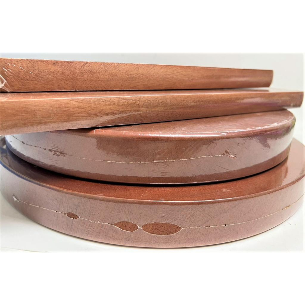 桃花心木 特厚3.2cm 【 原木 】 圓形砧板 SGS檢驗合格 可吊掛 木砧板 厚砧板 天然木砧板 【揪好室】-細節圖8