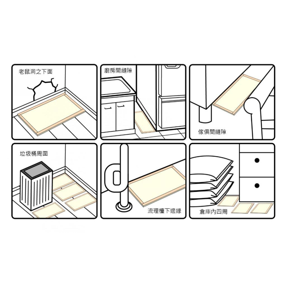 上黏黏鼠板 特大 2入 特大型 PROCATCH 捕鼠板 黏鼠器 黏蟲板 粘鼠板 奶香味  土豆味 肉味 【揪好室】-細節圖4