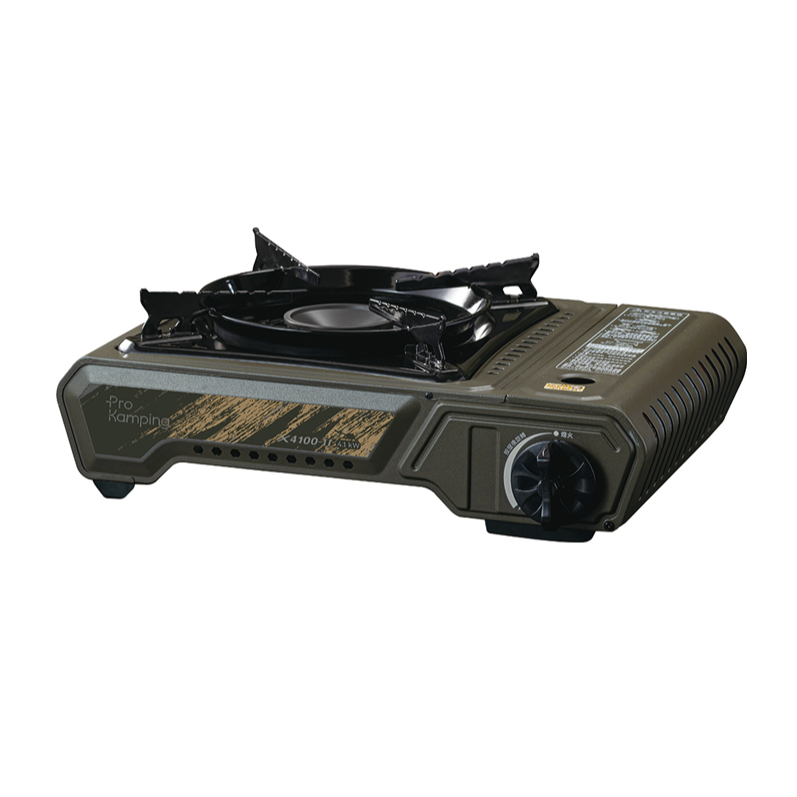 領航家 ProKamping  TANK瓦斯爐II代-軍綠色 卡式爐 4.1kw 磁吸式上罐 附硬式收納箱-細節圖4