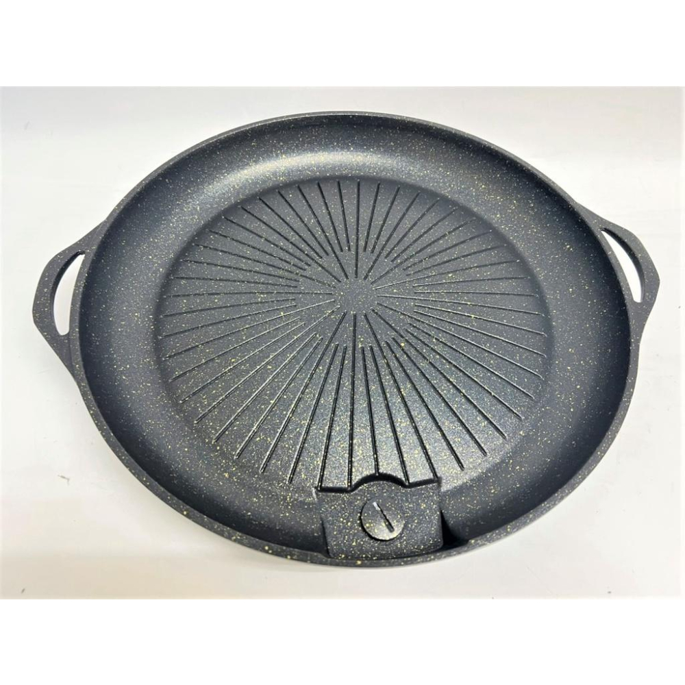 BL360 韓式夯 燒烤盤 【圓形】 韓式烤盤 韓式 燒烤 烤肉 煎煮 中秋烤肉 烤肉用品 烤盤 【揪好室】-細節圖3