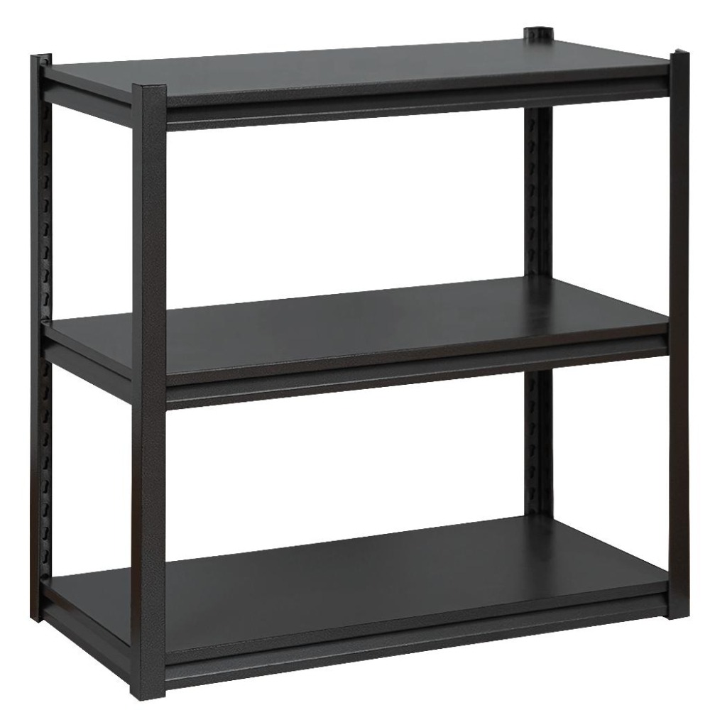 隱藏式免螺絲 三層貨架 免螺絲 黑色鑄鋼層架 層架 收納架 工業風層架 收納櫃 DIY 組裝簡易 泰國大廠 【揪好室】-細節圖5