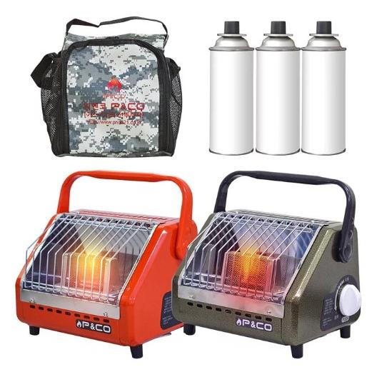 韓國P&CO 便攜式戶外暖爐 【 橘紅色 黑色 】 營卡式暖爐 卡式暖爐 野營 免插電 便攜瓦斯 【揪好室】-細節圖6