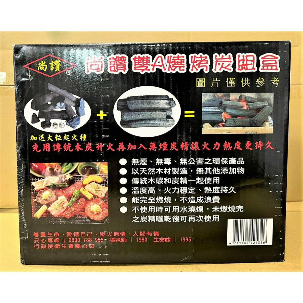 紅木木炭 無煙炭精 【 共3.5KG 】特級雙A燒烤炭 燒烤懶人包 尚讚雙A燒烤炭組盒 【揪好室】-細節圖8