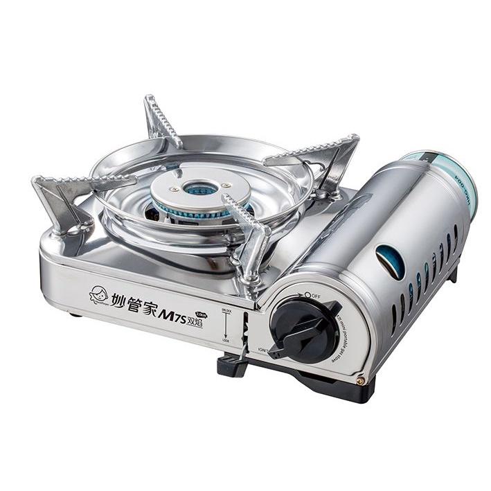 妙管家 雙雙焰不鏽鋼迷你爐 M7S 2.0KW 全不銹鋼 卡式爐 瓦斯爐 附發票 蝦皮代開 大火力  【揪好室】-細節圖7