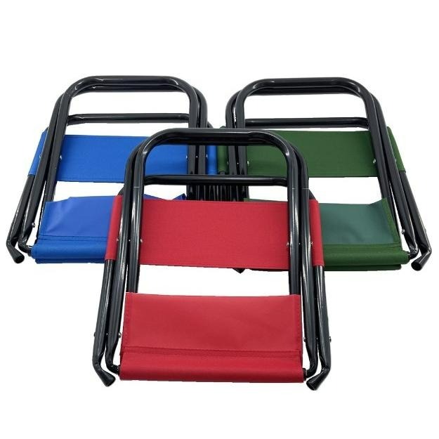 彩色 帆布折疊椅 童軍椅 【藍 紅 綠】 帆布椅 迷彩椅 靠背折疊椅 靠背折合椅 靠背折疊凳子 露營椅 【揪好室】-細節圖2