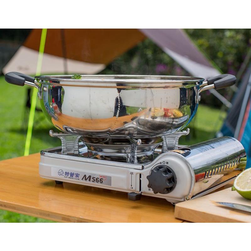 妙管家 M566雙焰不鏽鋼輕巧爐 2.2KW 附發票 卡式爐 攜帶型卡式瓦斯爐 附贈膠殼 正品【揪好室】-細節圖7