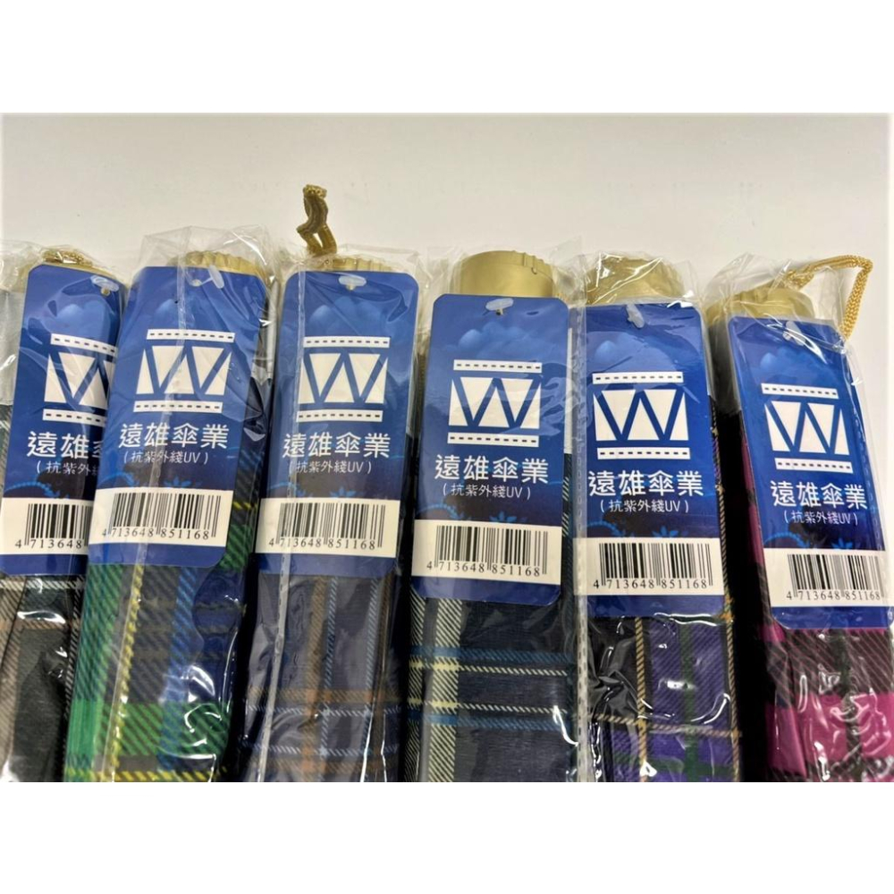 三折 防風  纖維骨 格紋傘 【21＂ 8骨】雨傘 三折傘 牢固防風 陽傘 晴雨兩用 遠雄116 遠雄傘業 【揪好室】-細節圖6