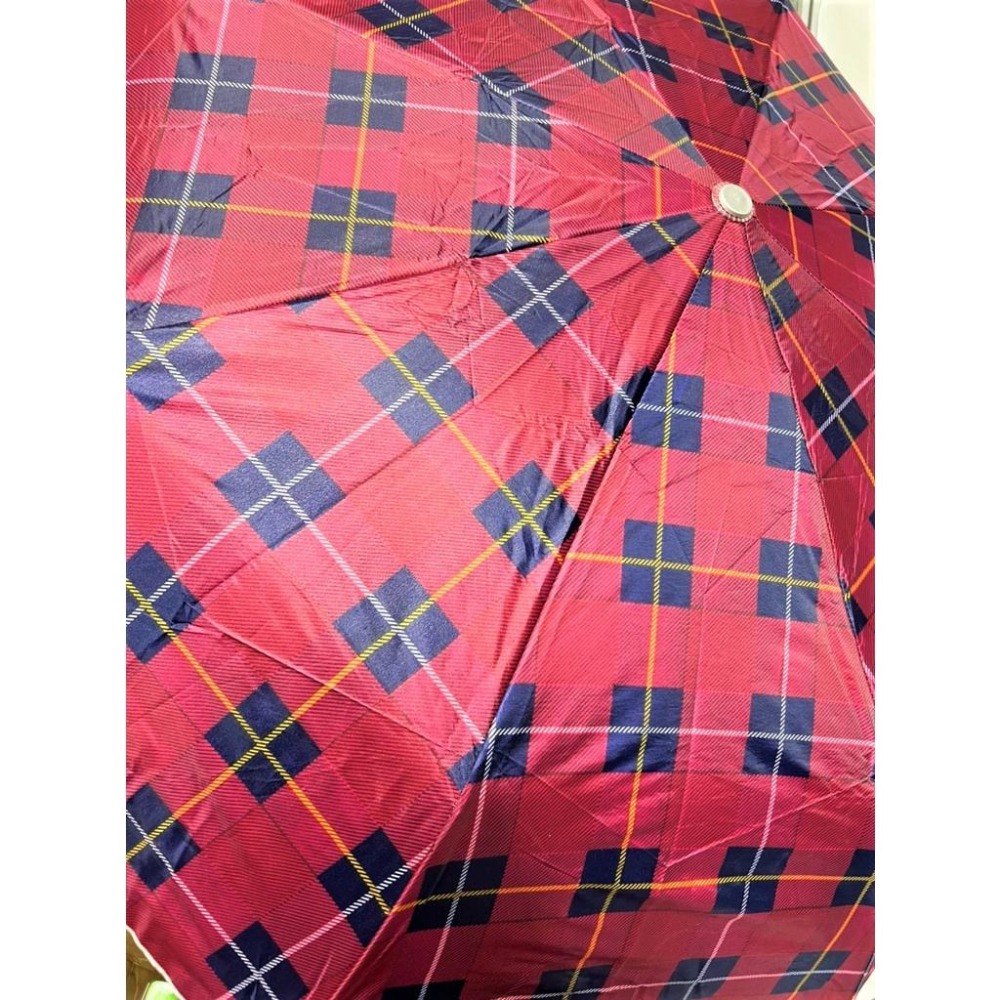 三折 抗UV 格紋傘 【21＂ 8骨】 鐵骨 摺疊傘 三折傘 抗紫外線 陽傘 晴雨兩用 遠雄02 遠雄傘業【揪好室】-細節圖5