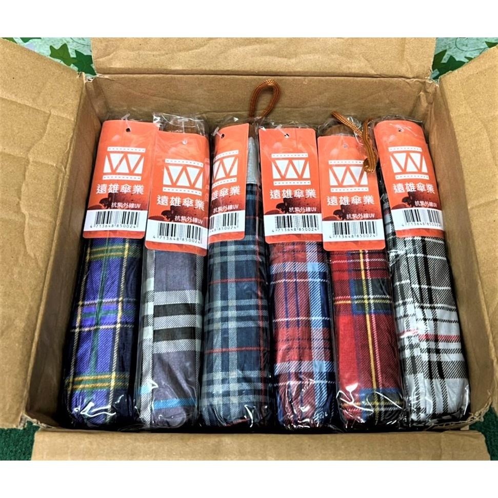 三折 抗UV 格紋傘 【21＂ 8骨】 鐵骨 摺疊傘 三折傘 抗紫外線 陽傘 晴雨兩用 遠雄02 遠雄傘業【揪好室】-細節圖9