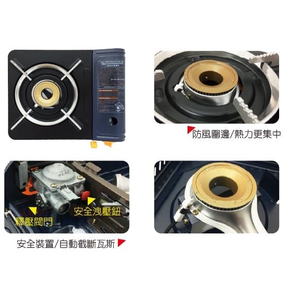 卡旺 A005 攜帶式卡式爐2.65KW K1-A005D 附膠殼 原廠貨 休閒爐 瓦斯爐 附發票 露營 野餐【揪好室】-細節圖4