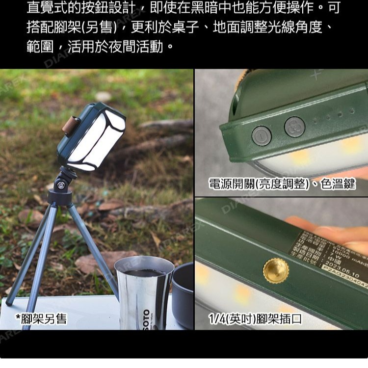 Pro Kamping 領航家 二入組 廣角多段式 LED 方型露營燈 P2 照明燈 野營燈 帳篷燈 戶外掛燈-細節圖10