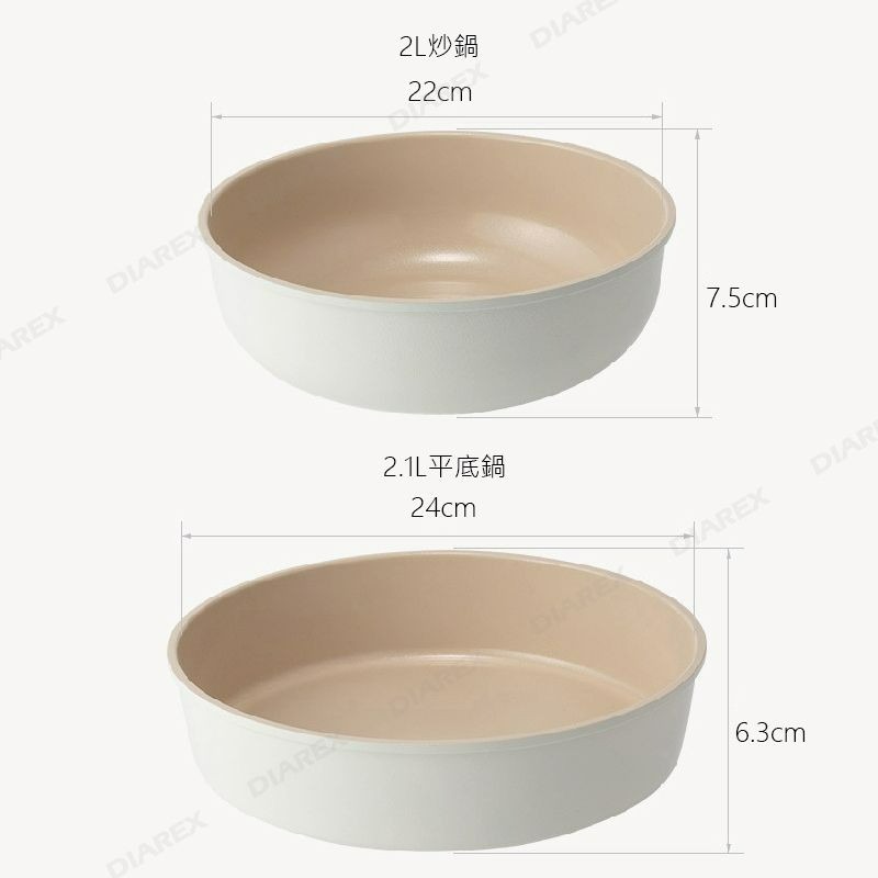 韓國 ARISU 炊具套裝 IH 不粘可拆卸手柄 精緻套裝鍋具組5件式 環保陶瓷塗層 【揪好室】-細節圖10