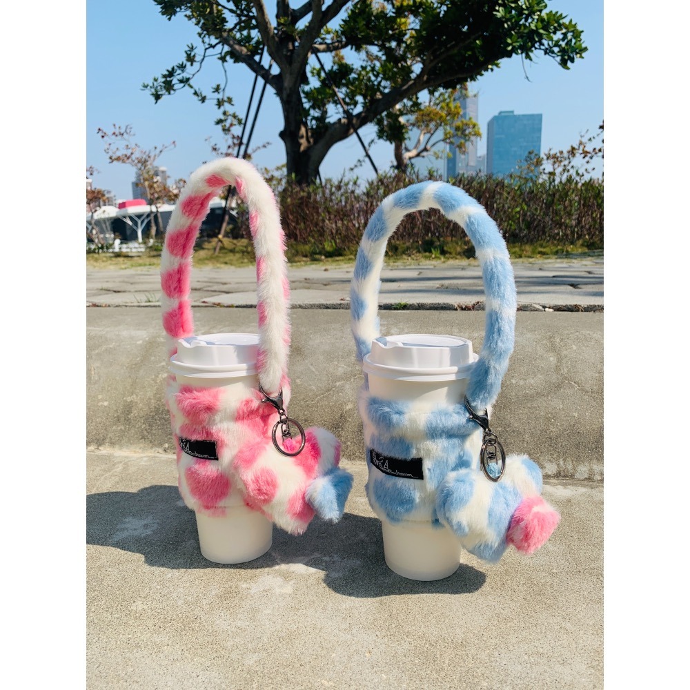 y2k風格｜杯套｜飲料提袋｜大心💙🩷-細節圖5