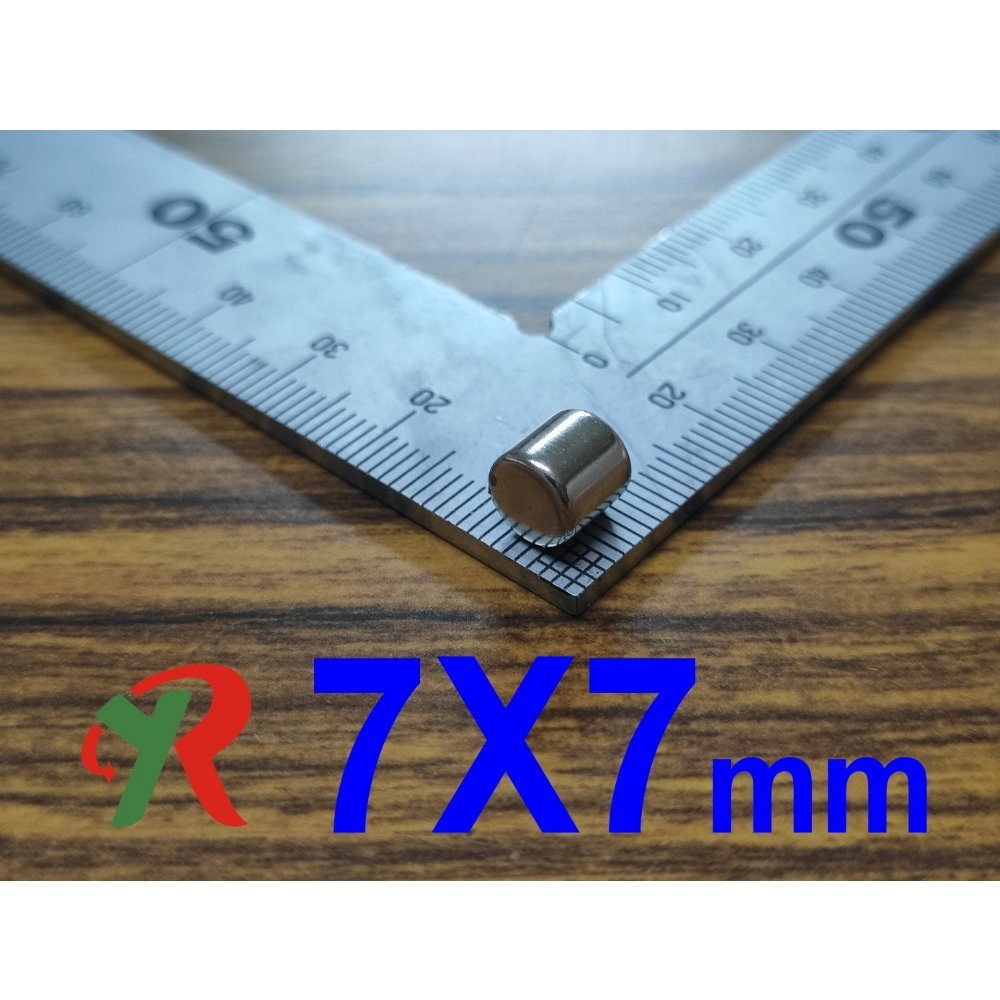 高精度強磁力 工業等級 7X7 強力磁鐵 釹鐵硼 強磁 磁鐵 附發票【叡達】-細節圖3