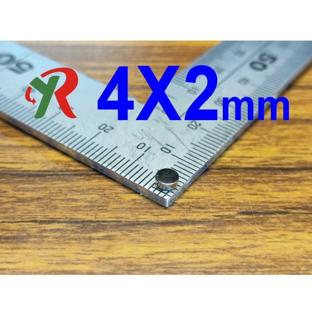 高精度強磁力 工業等級 4X2 強力磁鐵 釹鐵硼 磁鐵 強磁 附發票【叡達】-細節圖3