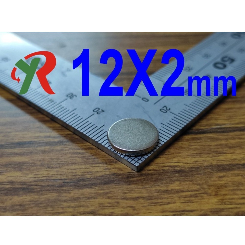 高精度強磁力 工業等級 12X2 強力磁鐵 釹鐵硼 強磁 磁鐵 強磁 附發票【叡達】-細節圖2