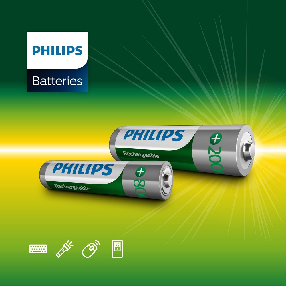 附發票 PHILIPS 飛利浦 符合台灣環保規定 充電電池 鎳氫電池 3號電池 4號電池 台灣公司貨【叡達】-細節圖3