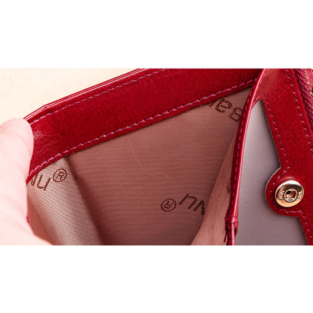 復古油臘真皮短夾-細節圖4