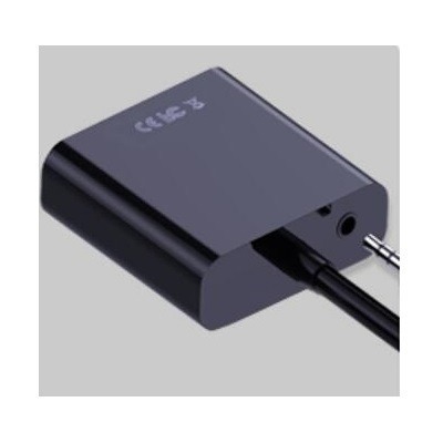 【CCA】HDMI 轉 VGA 15母 轉接頭(線) 附15cm音源線 黑色-細節圖5