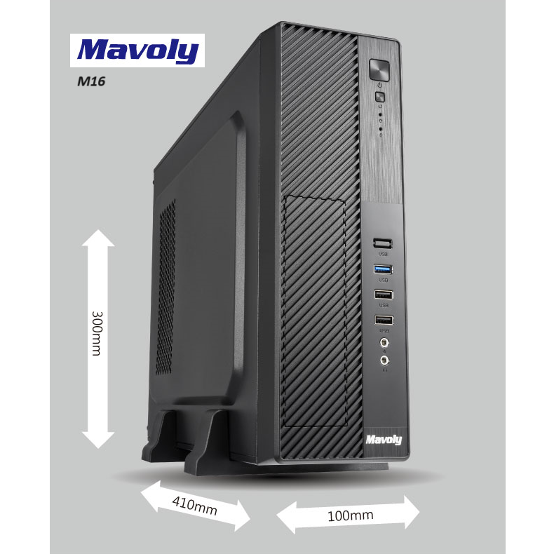 【加贈風扇】松聖 Mavoly M16 (黑/白) USB3.0 黑化機殼 含電源供應器 (小型規格)-細節圖2