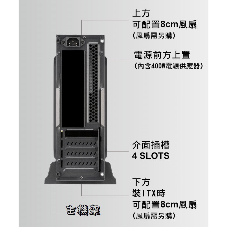 【加贈風扇】松聖 Mavoly M16 (黑/白) USB3.0 黑化機殼 含電源供應器 (小型規格)-細節圖7