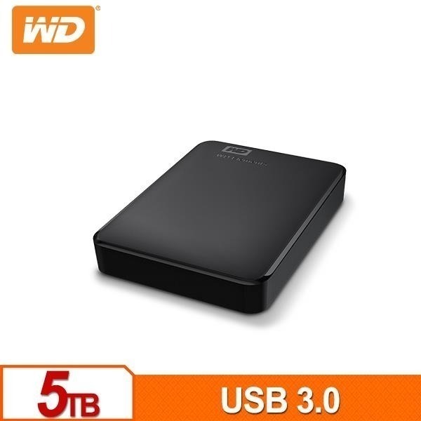 【免運】WD Elements 5TB 2.5吋 行動硬碟 WESN (加贈牛仔布款硬碟包)-細節圖3