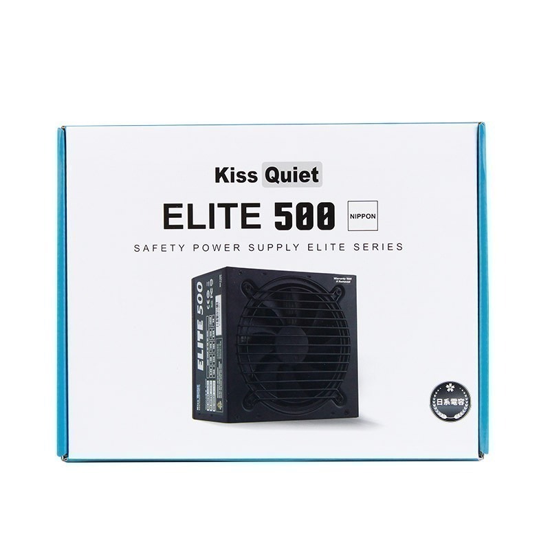 【CCA】德國工藝 Kiss Quiet Elite 500W 電源供應器 主日系電容 ATX 電腦 POWER-細節圖2