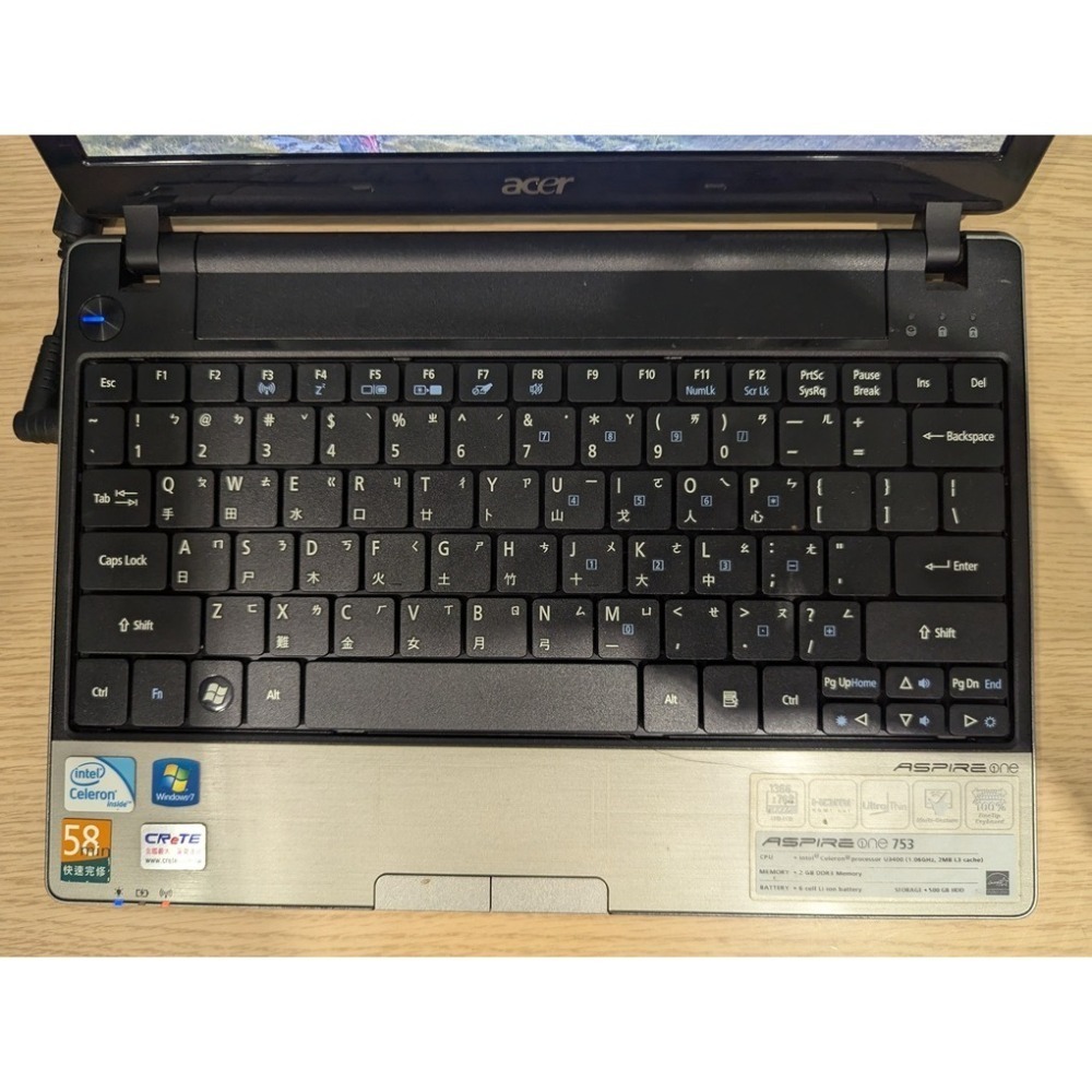 【中古整新機】Acer 宏碁小型 Aspire One 753 11.6吋雙核筆記型電腦 筆電-細節圖5