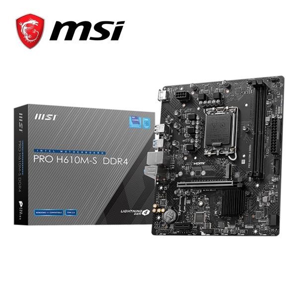 【CCA】微星 MSI PRO H610M-S DDR4 INTEL 主機板-細節圖2