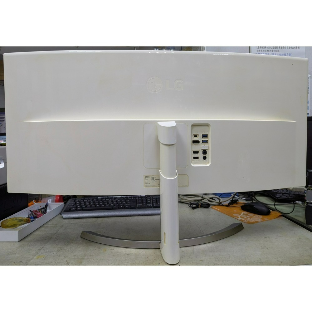 【故障零件機】LG 38UC99-W 21比9 電競螢幕 曲面液晶  顯示器-細節圖3