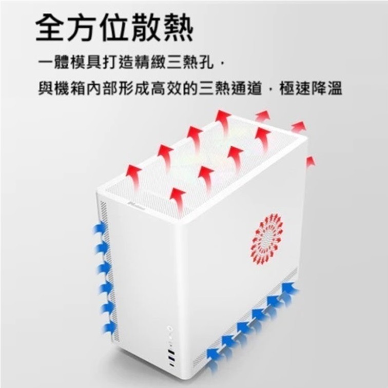 【CCA】英富達 infotec T20 網狀側板 type c 小型電腦機殼 含12x12機殼風扇-細節圖3