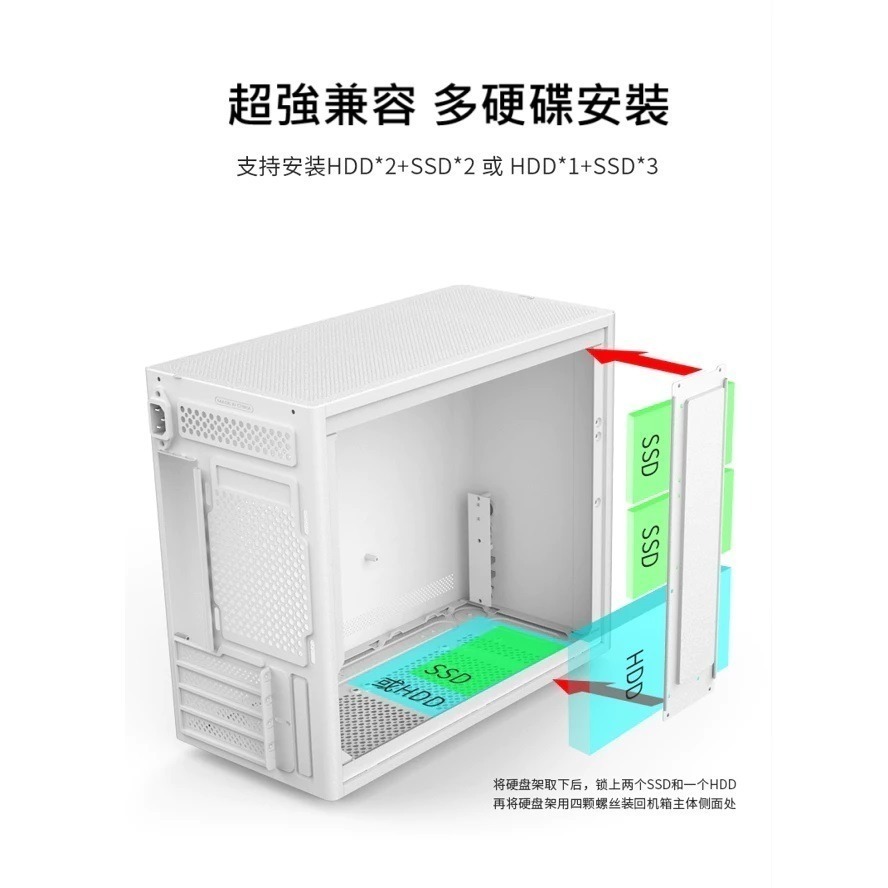 【CCA】英富達 infotec T20 網狀側板 type c 小型電腦機殼 含12x12機殼風扇-細節圖8