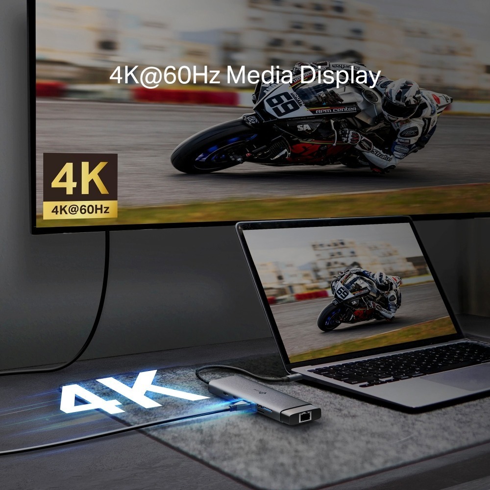 【CCA】TP-LINK UH9120C USB Type-C 九合一集線器 轉接器 9埠 SD HDMI RJ-45-細節圖6