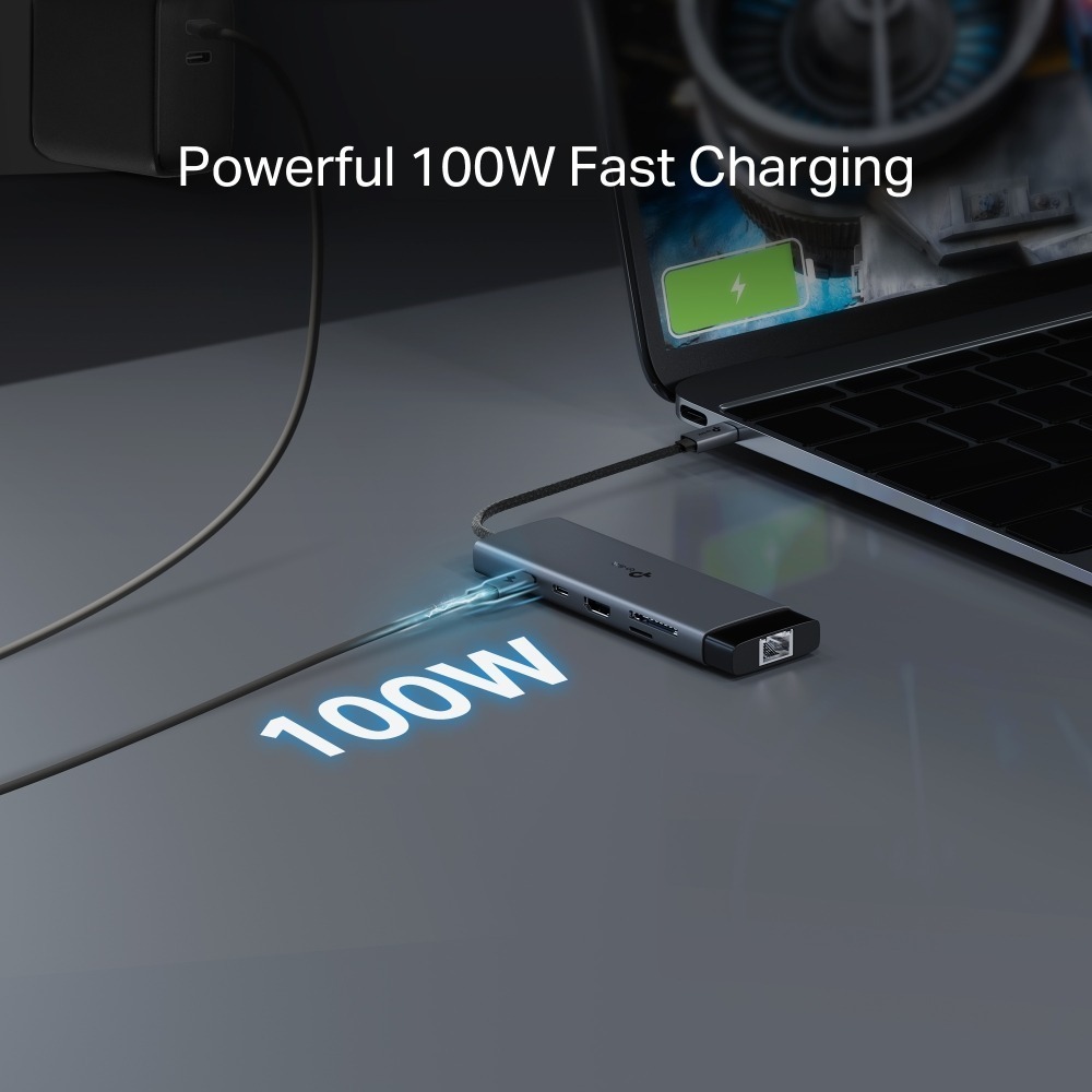 【CCA】TP-LINK UH9120C USB Type-C 九合一集線器 轉接器 9埠 SD HDMI RJ-45-細節圖9