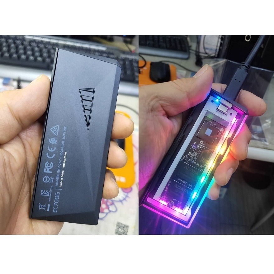 【CCA】ADATA 威剛 EC700G M.2 PCIe / SATA 固態硬碟 外接盒-細節圖3