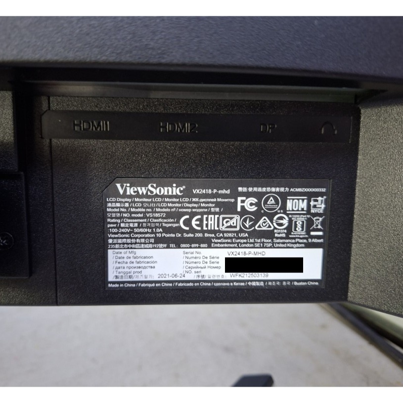 【整新機】ViewSonic 優派 24型 FHD VA 165Hz1ms 電競螢幕 (VX2418-P-MHD)-細節圖4