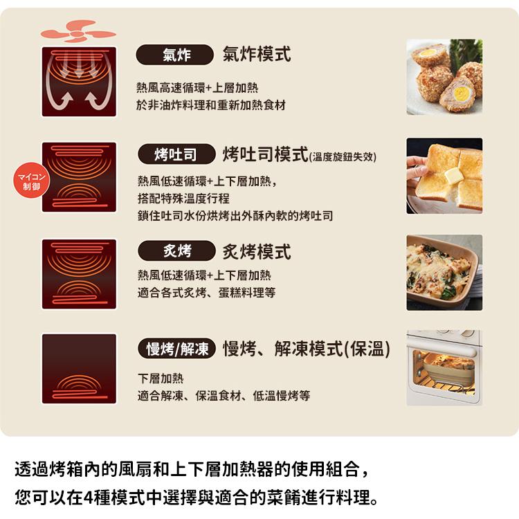 日本 recolte 氣炸烤箱 Air Oven Toaster RFT-1 氣炸 燒烤 烤吐司 麗克特官方旗艦店-細節圖9