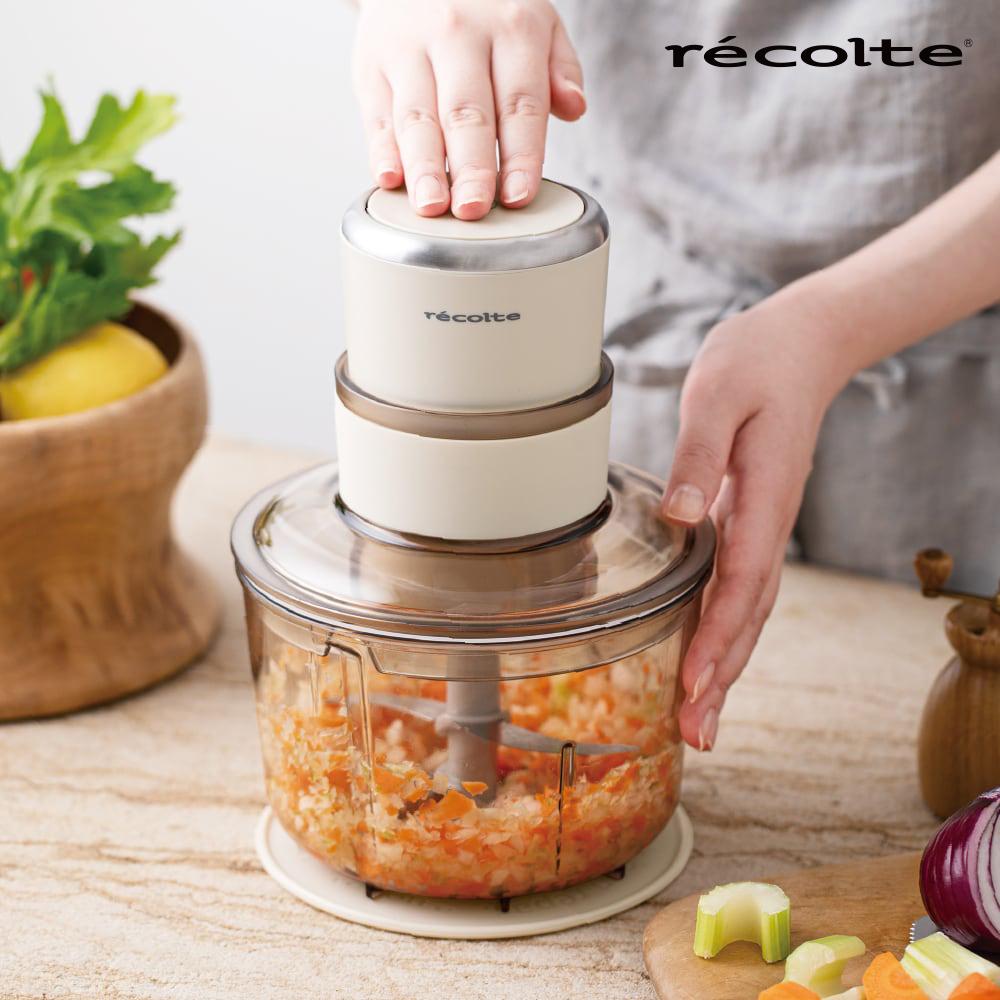 日本 recolte 食物調理機 Combo RCP-6 切碎 切蒜 攪拌 揉麵團 副食品 麗克特官方旗艦店-細節圖3