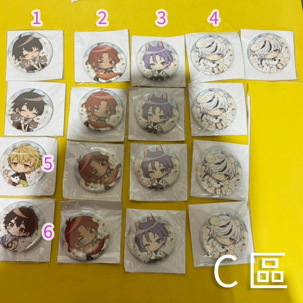 新世界狂歡 一番賞 官方 花花賞 立牌吊飾徽章色紙乳首杯墊 安利美特 特典 安咖 伊得玖夜崑西奧利文八雲布儡艾斯特 周邊-細節圖4